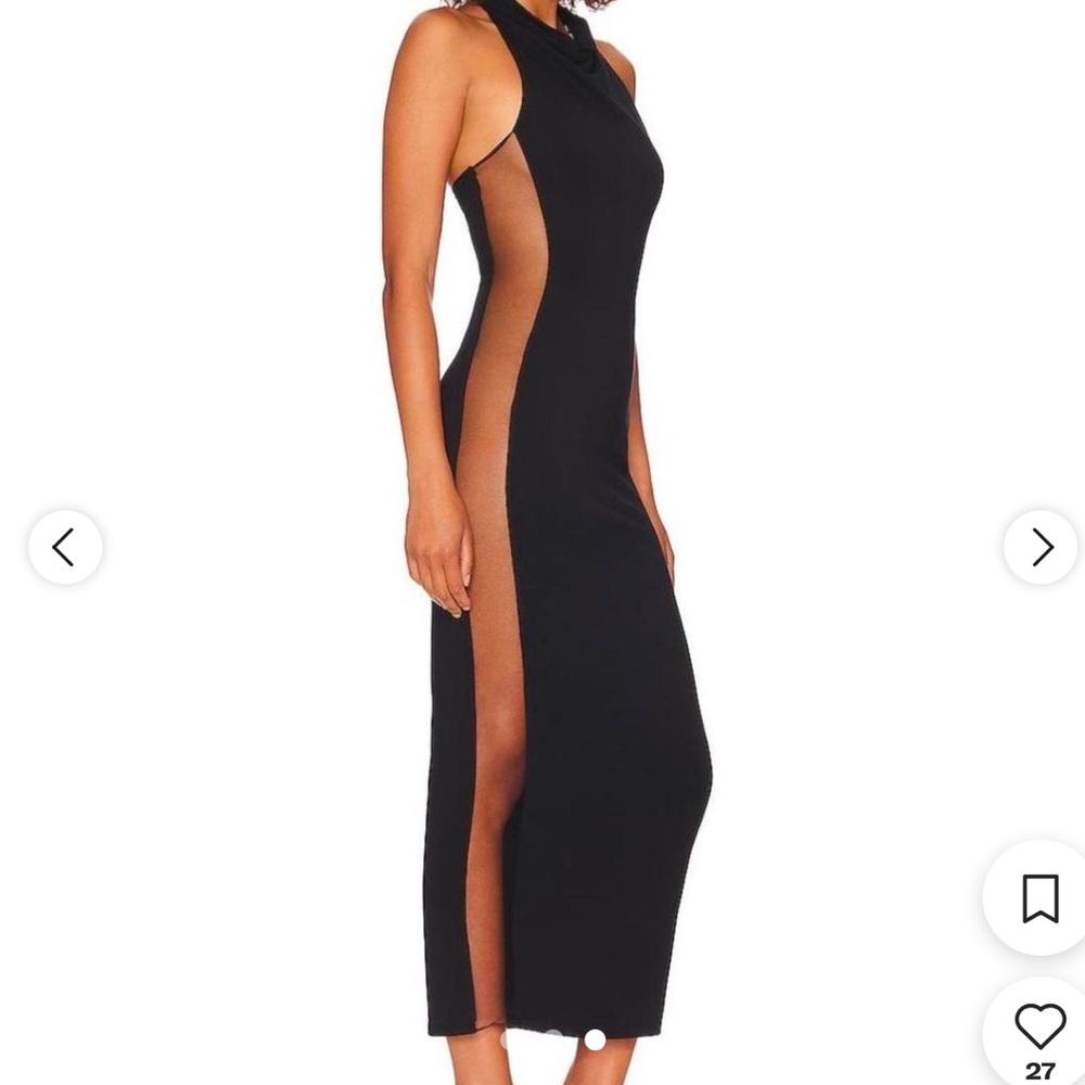 NBD sexy black midi dress - w/tags